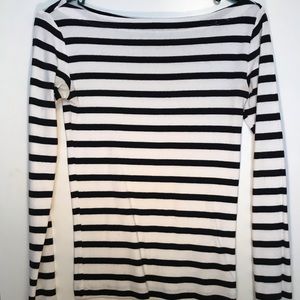 GAP boat neck long sleeved striped
